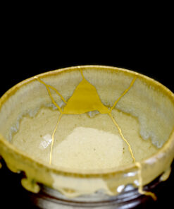 Chawan marron et beige 3 LD - Traditional Kintsugi Shop: Kintsugi By Myriam greff