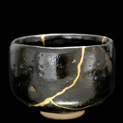 Kintsugi Bowls for sale Real 22k Gold Restored Chawans