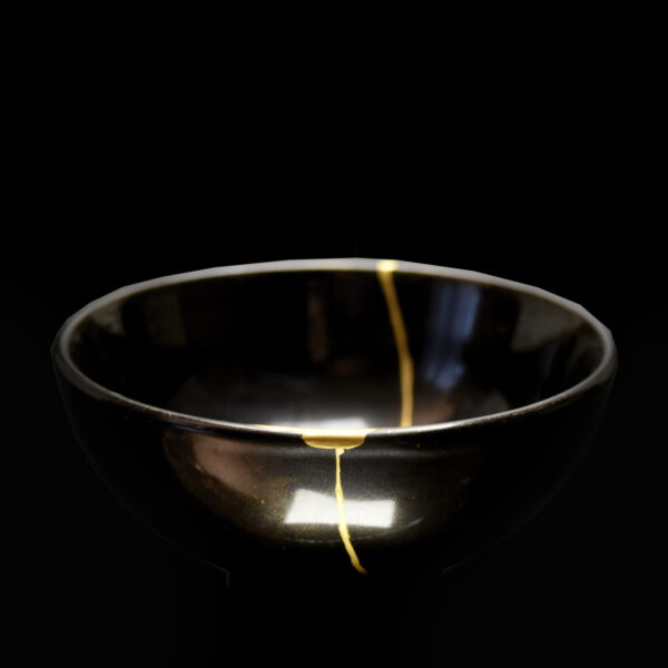 Kintsugi Bowls for sale Real 22k Gold Restored Chawans