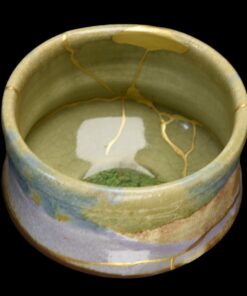 Alternative view of Rainbow chawan by Kato-san