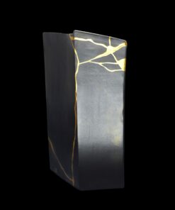 Alternative view of Bauhaus black vase