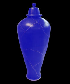 Alternative view of Floor vase Kintsugi "Majorelle"