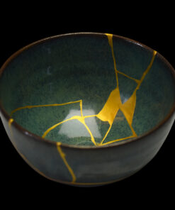 Turquoise blue tabi chawan