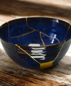 Dark blue chawan