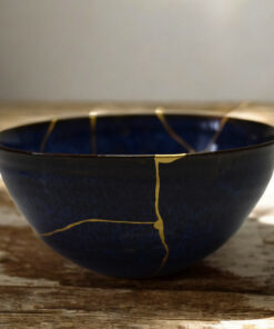 Alternative view of Dark blue chawan