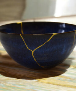 Dark blue chawan