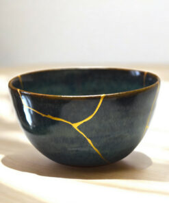Alternative view of Turquoise blue tabi chawan