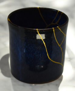 Alternative view of Midnight blue Kintsugi mug