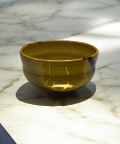 Alternative view of Kintsugi bowl from Seto