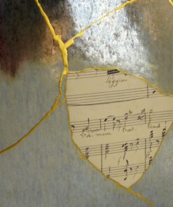 Alternative view of Stormy Sky Stoneware Vase, Opera Love Quote