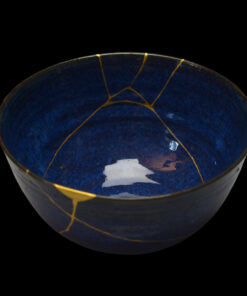 Alternative view of Dark blue chawan