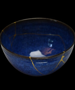 Alternative view of Dark blue chawan