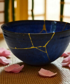 Dark blue chawan