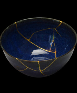 Alternative view of Dark blue chawan