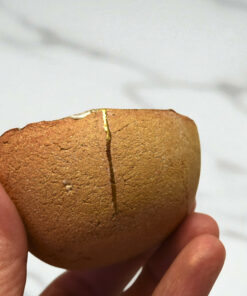 Alternative view of Kintsugi white sandstone cup