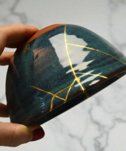 Alternative view of Blue chawan