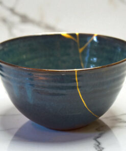 Alternative view of Blue chawan