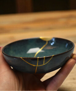 Alternative view of Small blue chawan