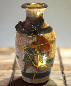 Kintsugi Miniature Japanese Warrior Vase