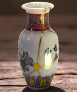 Kintsugi Miniature Chinese Porcelain Vase