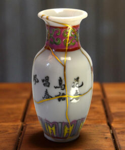 Alternative view of Kintsugi Miniature Chinese Porcelain Vase