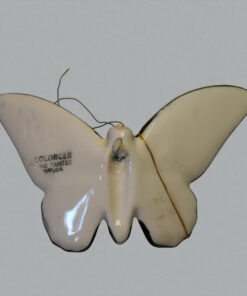Alternative view of Decorative Ceramic Butterfly Sublimated by 24-Karat Gold Kintsugi