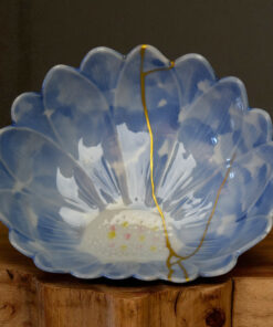 Porcelain Bowl - Kintsugi Lotus Flower