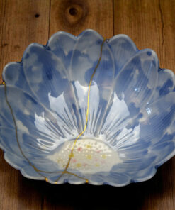 Porcelain Bowl - Kintsugi Lotus Flower