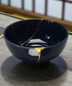 Alternative view of Blue chawan