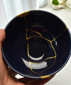 Alternative view of Blue chawan