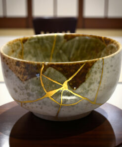 Japanese Stoneware Bowl - Han Tsutsu Gata & Shino Glaze