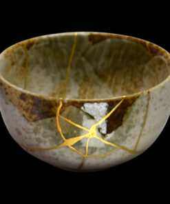 Alternative view of Japanese Stoneware Bowl - Han Tsutsu Gata & Shino Glaze