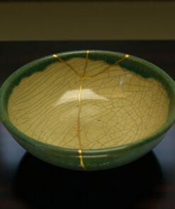 Green Hiragata Kintsugi Bowl