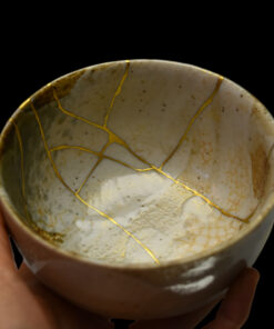 Alternative view of Japanese Stoneware Bowl - Han Tsutsu Gata & Shino Glaze