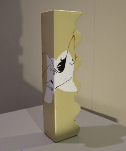 "Hot Voltige" Vase: Rebirth in Gold and Ink