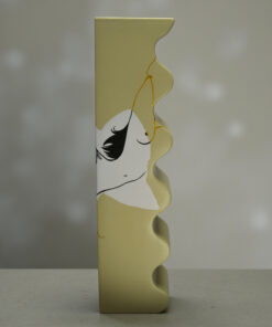 Alternative view of "Hot Voltige" Vase: Rebirth in Gold and Ink