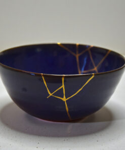 Alternative view of Dark blue chawan