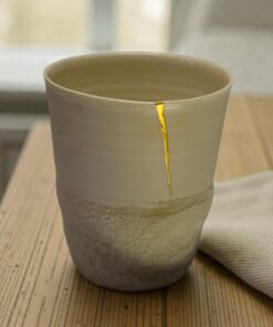 Porcelain cup with kintsugi