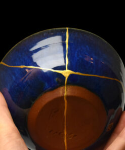Alternative view of Dark blue chawan