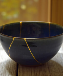 Dark blue chawan