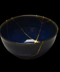 Alternative view of Dark blue chawan