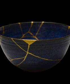 Alternative view of Dark blue chawan