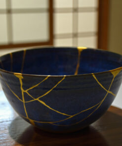 Dark blue chawan
