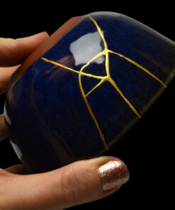 Alternative view of Dark blue chawan