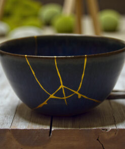 Dark blue chawan