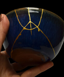 Alternative view of Dark blue chawan