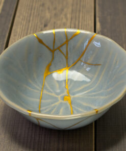 Turquoise blue chawan