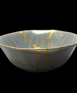 Alternative view of Turquoise blue chawan