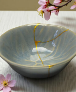 Turquoise blue chawan