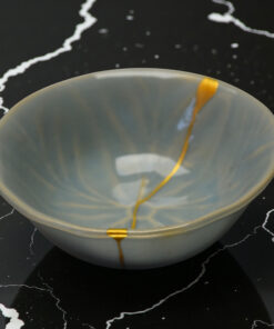 Turquoise blue chawan